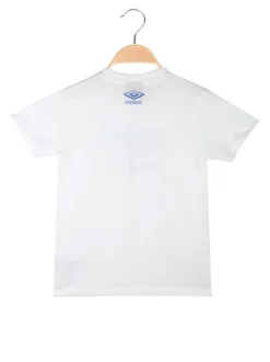 Umbro T-shirt da ragazzo in cotone con logo - bianco