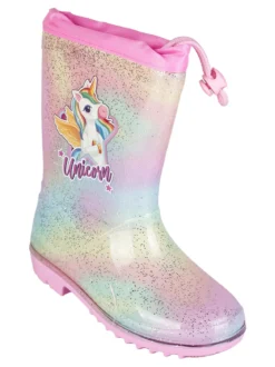 Unicorn Stivaletti da pioggia bambina in gomma