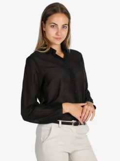 Unique Camicia donna a maniche lunghe - nero