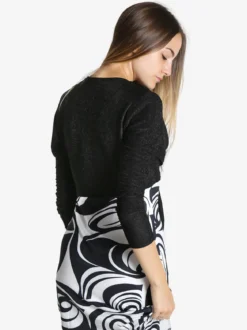 Unique Coprispalle donna a cuore in lurex