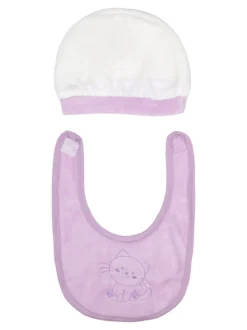 Urchin Completo lungo da neonata in ciniglia con accessori - lilla