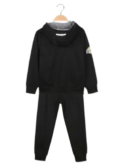 Urchin Completo 3 pezzi da ragazzo con cappuccio e zip - nero