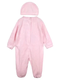 Urchin Tutina da neonata in ciniglia con accessori coordinati - rosa