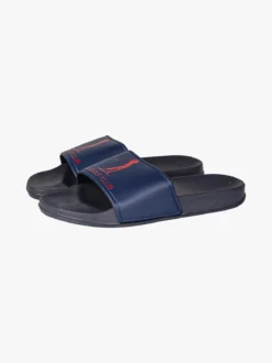 U.S. Golf Club Ciabatte da uomo in gomma con fascia larga - blu scuro