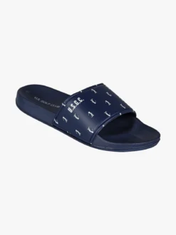 U.S. Golf Club Ciabatte in gomma da uomo a fascia larga - blu scuro