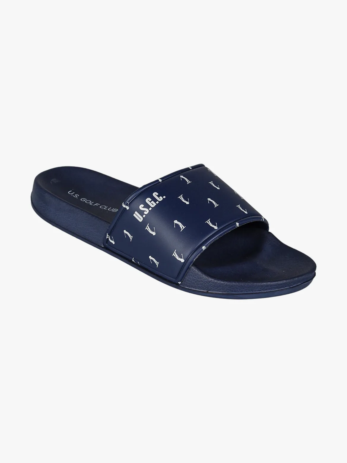U.S. Golf Club Ciabatte in gomma da uomo a fascia larga - blu scuro