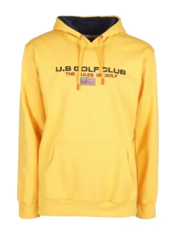 U.S. Golf Club Felpa da uomo con cappuccio e scritta