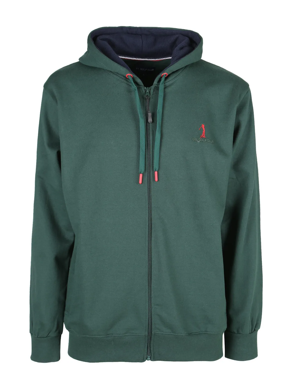 U.S. Golf Club Felpa da uomo con cappuccio e zip