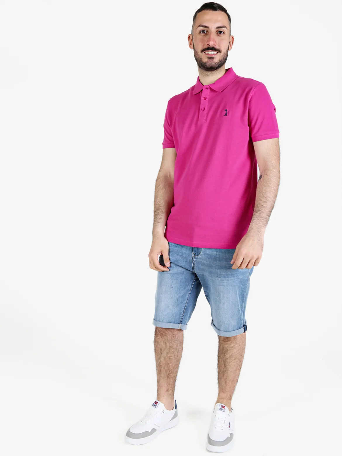 U.S. Golf Club Polo da uomo in cotone a maniche corte
