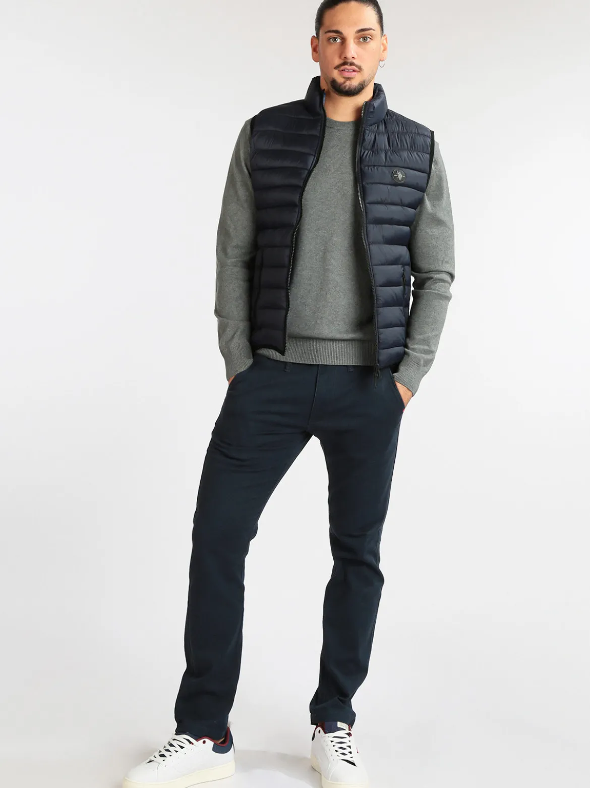 U.S. Polo Assn. Giubbino smanicato uomo reversibile