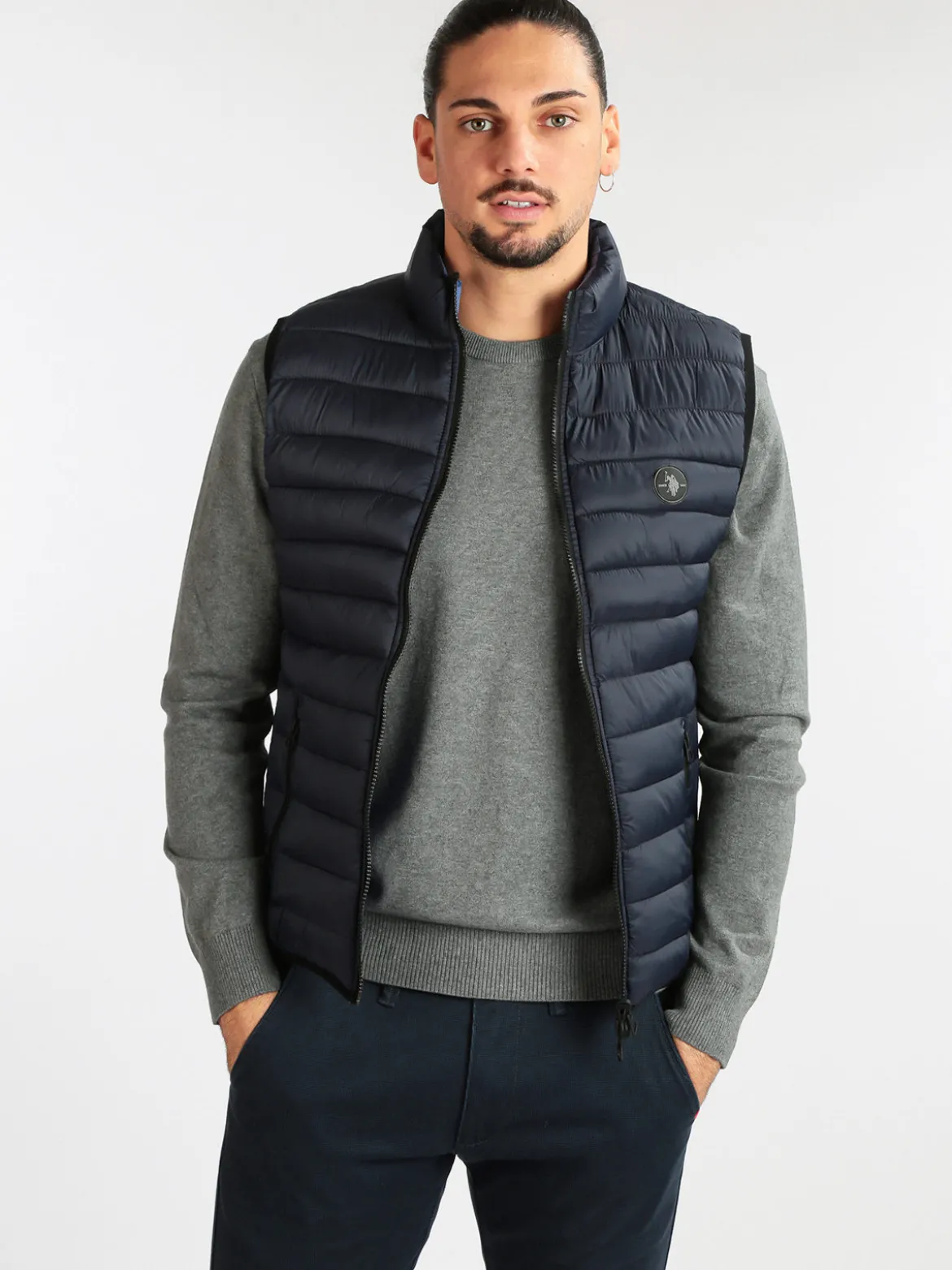 U.S. Polo Assn. Giubbino smanicato uomo reversibile