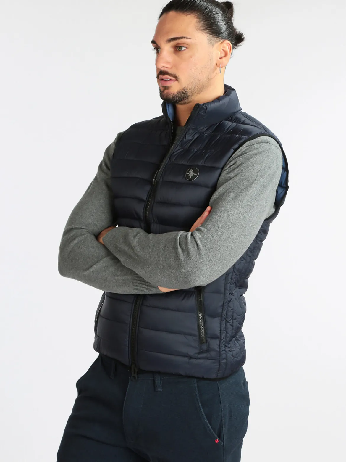 U.S. Polo Assn. Giubbino smanicato uomo reversibile