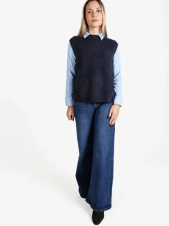 Vale Denim Jeans donna a gamba larga - jeans