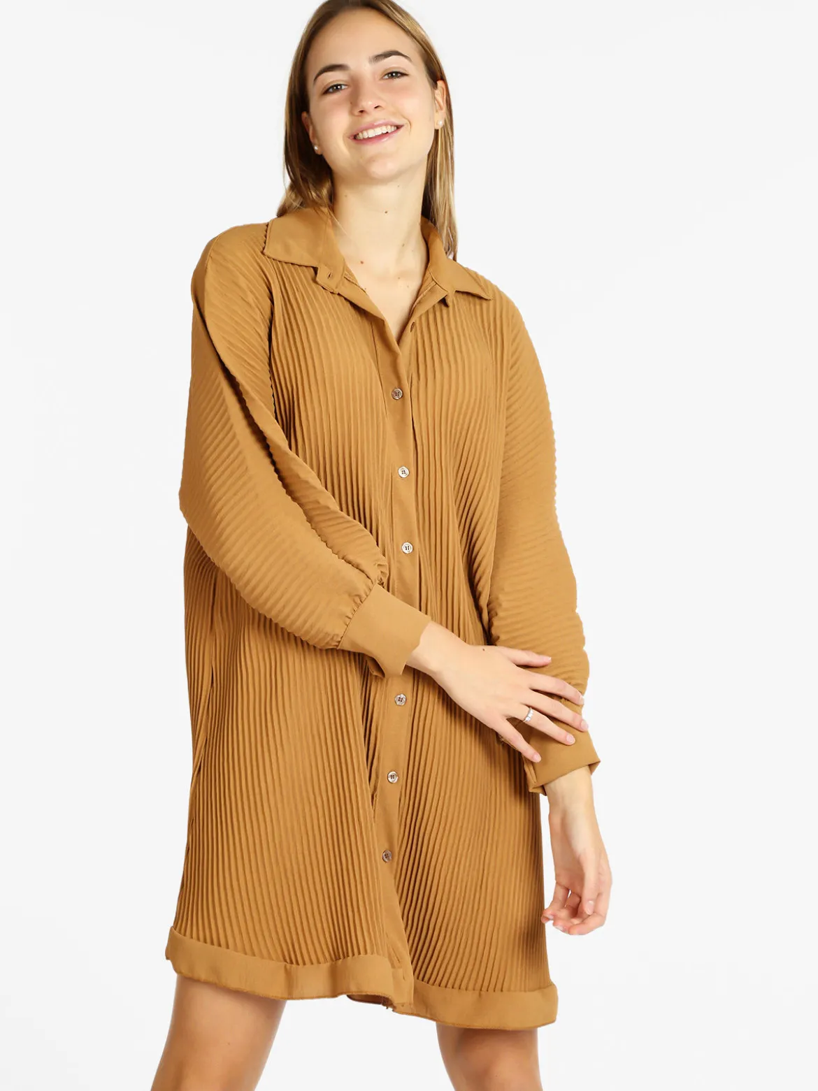 Vanita Abito a camicia plissettato