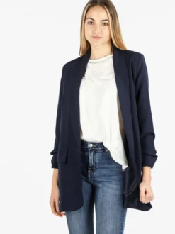 Vanita Blazer donna aperto con maniche arricciate