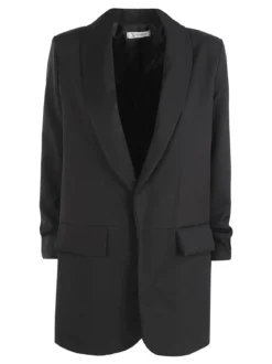 Vanita Blazer donna aperto con maniche arricciate