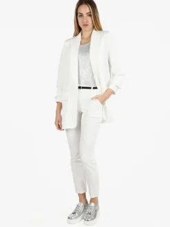 Vanita Blazer donna aperto con maniche arricciate