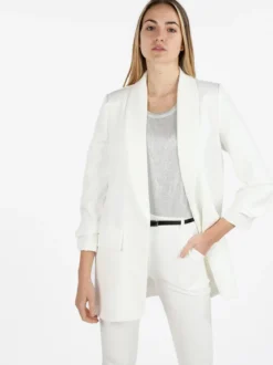 Vanita Blazer donna aperto con maniche arricciate