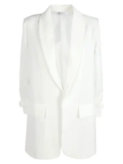 Vanita Blazer donna aperto con maniche arricciate