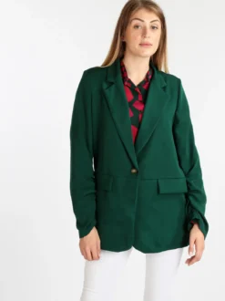Vanita Blazer donna con maniche arricciate