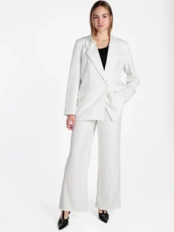 Vanita Blazer donna gessato con chiusura a doppio petto