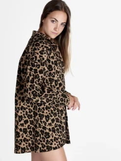 Vanita Giacca camicia lunga da donna maculata
