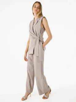 Vanita Gilet donna con dettaglio dorato - fango