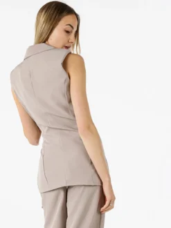 Vanita Gilet donna con dettaglio dorato - fango