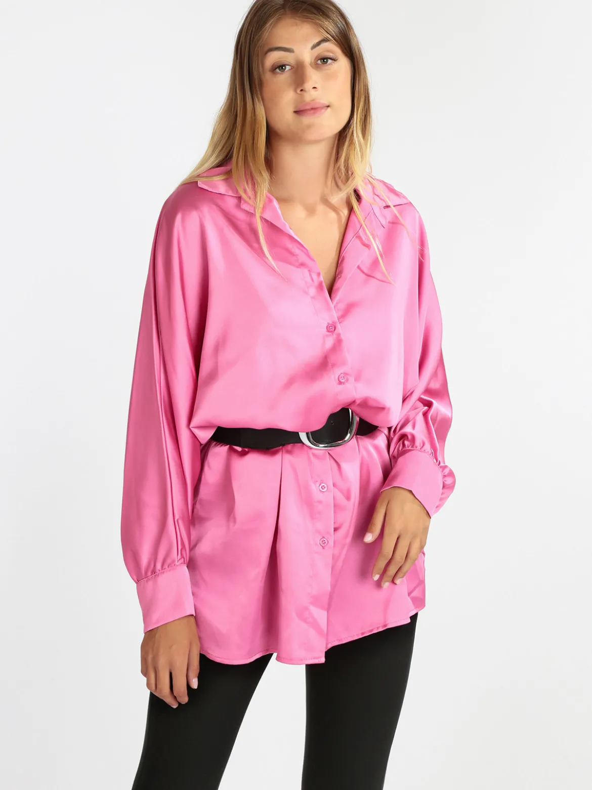 Vanita Maxi camicia donna con manica a pipistrello