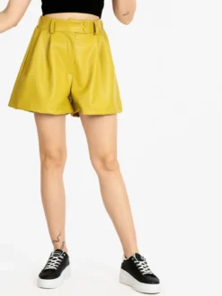 Vanita Shorts da donna in ecopelle