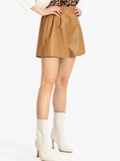 Vanita Shorts da donna in ecopelle