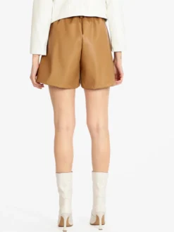 Vanita Shorts da donna in ecopelle