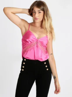 Vanita Top donna effetto raso