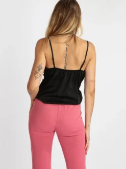 Vanita Top donna effetto raso