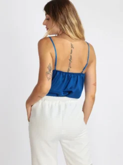 Vanita Top donna effetto raso