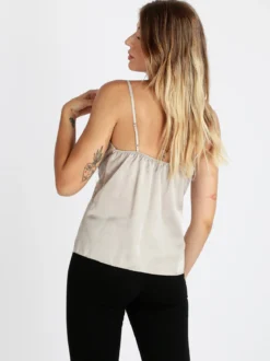 Vanita Top donna effetto raso