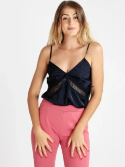 Vanita Top donna effetto raso