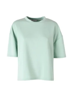 Vanita T-shirt donna oversize in felpa - acqua marina