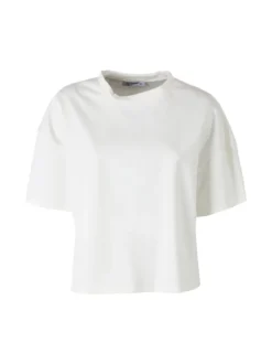 Vanita T-shirt donna oversize in felpa - bianco