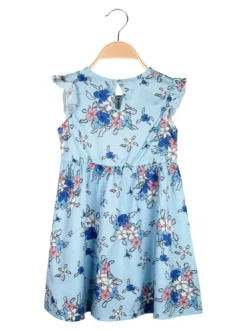 Vanity Girl'S Vestito da bambina floreale con maniche corte a volant