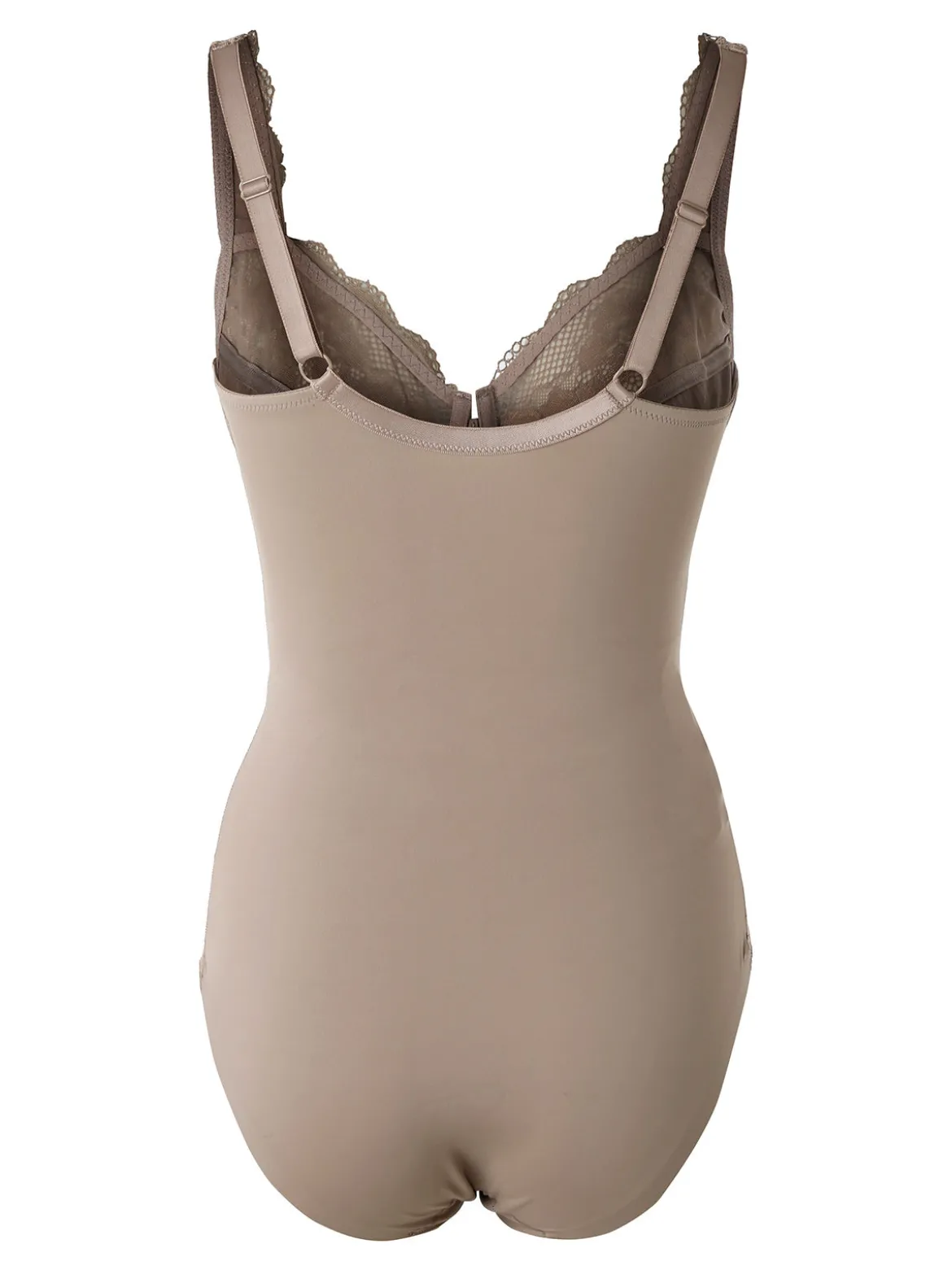 Verde Veronica AR42 Body donna con pizzo coppa C con ferretto - fango