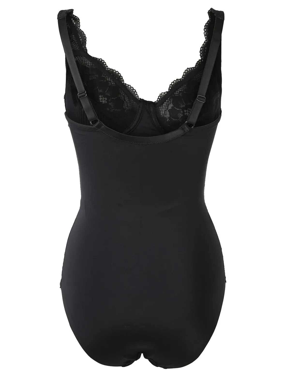 Verde Veronica AR40 Body donna con pizzo senza ferretto coppa C - nero