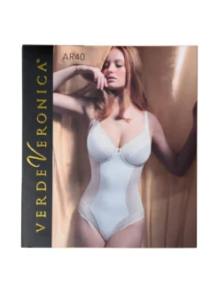 Verde Veronica AR40 Body donna con pizzo senza ferretto coppa C - nero