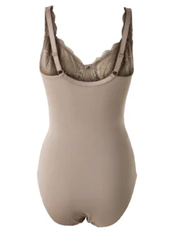 Verde Veronica AR40 Body donna con pizzo senza ferretto coppa C - fango