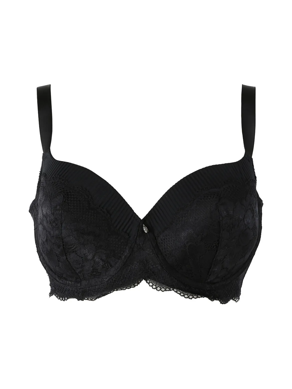 Verde Veronica AR14D Reggiseno preformato imbottito con ferretto coppa D - nero