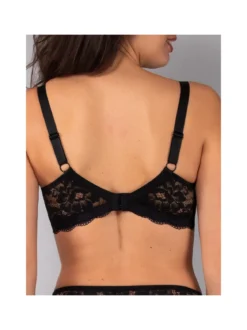 Verde Veronica AR14D Reggiseno preformato imbottito con ferretto coppa D - nero