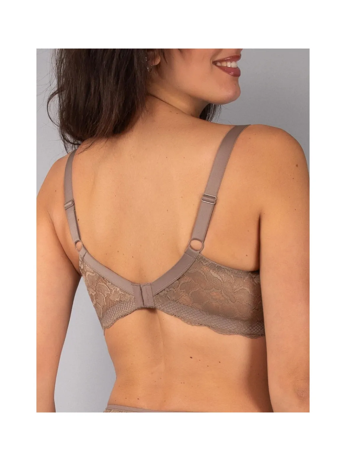 Verde Veronica AR16 Reggiseno imbottito preformato senza ferretto coppa D - fango