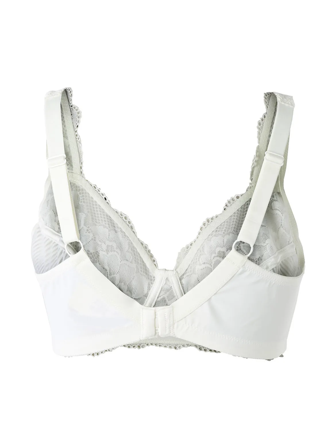 Verde Veronica AR10 Reggiseno preformato con pizzo senza ferretto coppa D - panna