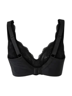 Verde Veronica AR10 Reggiseno preformato con pizzo senza ferretto coppa C - nero