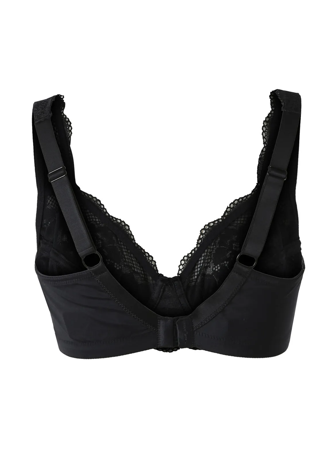 Verde Veronica AR10 Reggiseno preformato con pizzo senza ferretto coppa C - nero